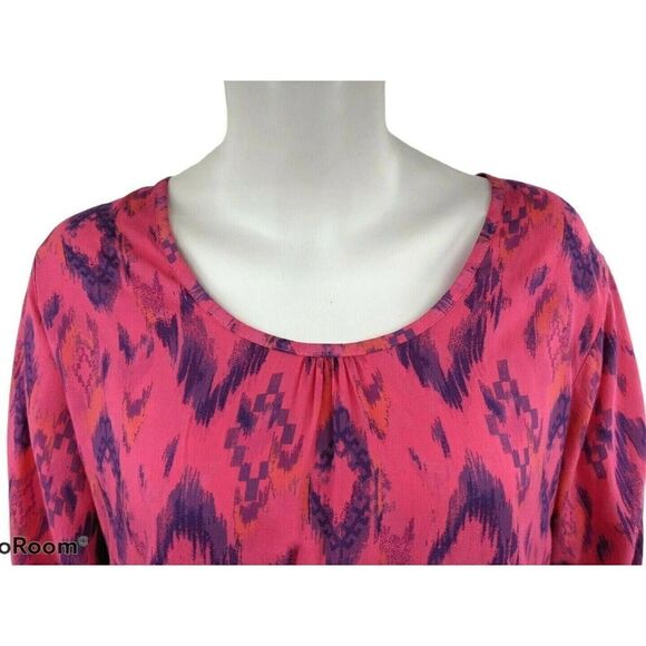 Fresh Produce Pink Dress Pink Aztec Print - Picture 5 of 11